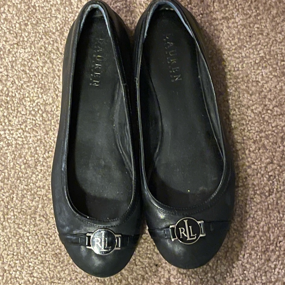 Ralph Lauren black ballet flats